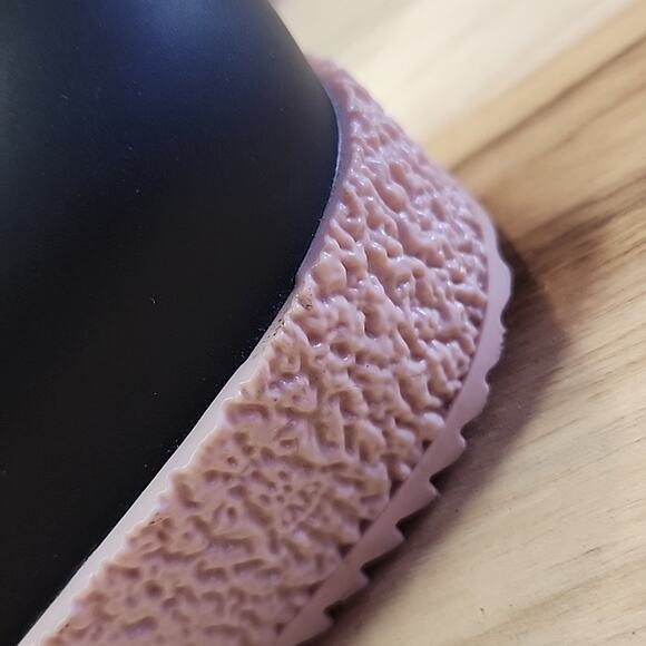 MELISSA SHOES PUZZLE BLACK OPEN-TOE SLIP ON PLATFORM LOAFERS SIZE 40 SCENTED - Picture 6 of 16